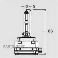 OSRAM 66340CBI ампа автомобиьная D3S 42V-35W (PK32d-5) Xenarc Cool Blue Intense (Osram)