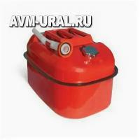 AUTOPROFI KAN-500 (20L) Канистра стальная 20 л горизонтальная горловина с навинчивающейся крышкой клапан Autoprofi