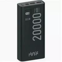 Мобильный аккумулятор Hiper EP 20000 20000mAh QC/PD 3A черный (EP 20000 BLACK)