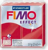 Полимерная глина FIMO Effect 28, красный металлик, 57г