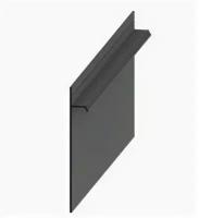 Скрытый плинтус алюминиевый Pro Design 323B черный муар RAL9005 1 шт. 2700х100х14,5 мм