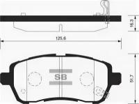 Колодки тормозные передние Sangsin Brake SP2113