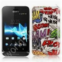 Пластиковый чехол Doodle Text для Sony Xperia Tipo Dual / ST21i