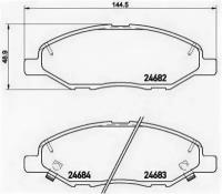 Колодки тормозные P56088 Brembo P56088