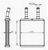 Радиатор отопителя NRF 54291