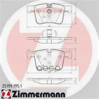 Колодки Торм.передн. Zimmermann арт. 25199.195.1