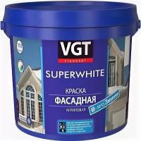 Краска Фасадная Зимняя VGT Superwhite ВД-АК-1180 3кг Нанесение до -10°С Cупербелая / ВГТ Зимняя