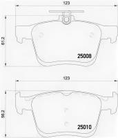 К-т торм. колодок Re VAG A3, Golf VII 12- Brembo P85125