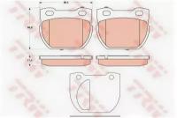 TRW Комплект тормозных колодок, дисковый тормоз TRW GDB1666