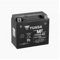 Аккумулятор мото Yuasa AGM 18Ач прямая полярность YTX20-BS