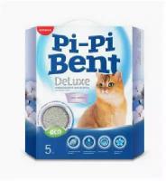 Pi-Pi-Bent Комкующийся наполнитель Делюкс Клин Коттон (коробка) | DeLuxe Clean Cotton 5 кг 25387 (2 шт)