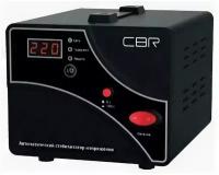CBR Стабилизатор напряжения CVR 0207, 2000 ВА/1200 Вт, диапазон вход. напряж. 140–260 В, точность стабилизации 8%, LED-индикация, вольтметр, 2 евророз