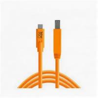 Кабель Tether Tools TetherPro USB-C to USB 3.0 Male B 4.6m Orange (CUC3415-ORG)