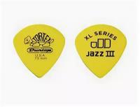 498P.73 Tortex Jazz III XL Медиаторы 12шт, толщина 0,73мм, Dunlop