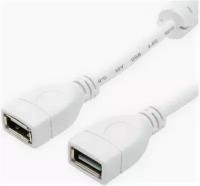 Atcom Кабель USB 1.8 m (Af <=> Af), белый