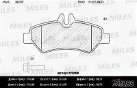 Колодки тормозные MERCEDES SPRINTER 209-524 06- / VW CRAFTER 30-35 / 30-50 06- задн. MILES E110306