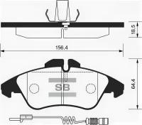 Колодки тормозные передние Sangsin Brake SP1273