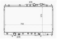 Радиатор MITSUBISHI GALANT/LEGNUM/GALANT USA 6A13 2.5 96-03, MC0002V6 Sat MC0002-V6