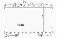 Радиатор NISSAN AD/WINGROAD/SUNNY B15/ALMERA/BLUEBIRD SYLPHY/PRIMERA P12 1.3/1.8 98-(трубчатый) Sat SGNS000116