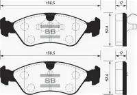 Колодки тормозные передние, SP1078 Sangsin Brake SP-1078