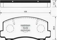 Колодки тормозные передние SP1211 Sangsin Brake SP1211