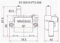 Катушка зажигания HONDA 96- на двигателя B,H,F,D, ST30510PT2006 Sat ST-30510-PT2-006