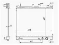 Радиатор SUZUKI ESCUDO/VITARA TD/TA02W G16A 97-00 Sat SK00011