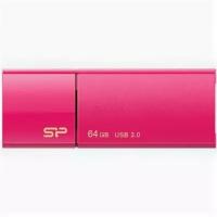Флешка USB 64Gb Silicon Power SP064GBUF3B05V1H Blaze B05 розовое