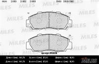 Колодки передние (HONDA ACCORD 91-98 / CR-V 95-02) E100218 MILES E100218