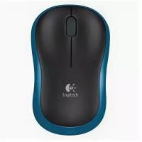 Мышь беспроводная LOGITECH M185 dark blue (910-002239)