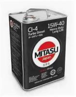 Масло моторное MITASU CI-4 15w40 6л минеральное для дизельных двигателей MJ231 (1/4) Япония