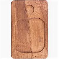 Доска для подачи шашлыка H=50, L=350, B=250мм (PPwood)