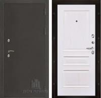Дверь Термо 3 антик темное серебро Милан ясень жемчуг шпон