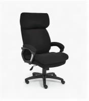 Кресло офисное DUKE флок / ткань, черный