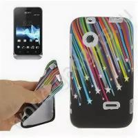 Чехол TPU Colorful Meteor для Sony Xperia Tipo Dual / ST21i