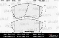 Колодки передние (CHEVROLET AVEO (T300), CRUZE (J300)) E100013 MILES E100013