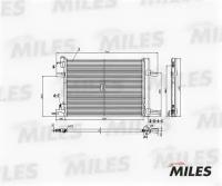 Конденсер OPEL ASTRA J 1.4-1.7 09- MILES ACCB014