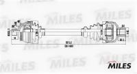 Привод в сборе VW SHARAN / FORD GALAXY / SEAT ALHAMBRA 1.9D 95-00 прав.(ABS) МКПП GC02136 MILES GC02136