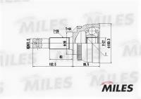 ШРУС NISSAN MAXIMA IV A33 2.0-3.0 00-06 нар. +ABS MILES GA20298