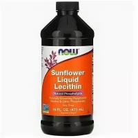 NOW Foods Sunflower liquid Lecithin - Жидкий Лецитин из подсолнечника, 473 мл (16 жидк. унций) 473 мл