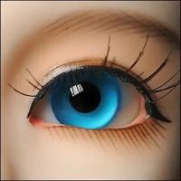 Глаза голубые стеклянные 16 мм для кукол Доллмор