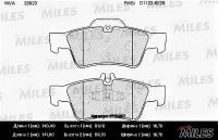 Колодки задние (MB W164 ML 05 / W251 R-CLASS 06) E110257 MILES E110257