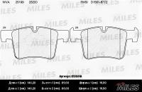 Колодки передние (BMW 1 F20 / 3 F30 / X3 F25 10-) E100315 MILES E100315