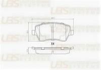 Колодки тормозные дисковые премиум | перед | UBS BP1105007