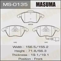 Колодки тормозные Masuma MS0135