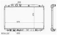 Радиатор HONDA CIVIC 4D 05-, HD0001FD Sat HD0001-FD
