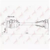 Привод в сборе L, CD1024 LYNXauto CD-1024