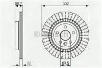 Диск тормозной задний BOSCH 0986479713