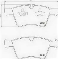 Колодки тормозные P50115 Brembo P50115