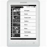 DIGMA Электронная книга DIGMA r63W 800x600, E-Ink, 4 ГБ, белый, с подсветкой